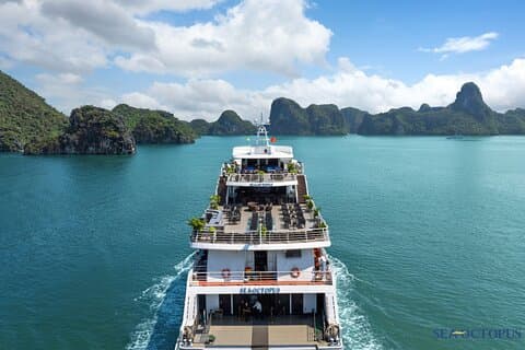 Sea Octopus Cruise Halong Bay 07 timmar Utforska Inkluderar Upphämtning