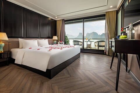 Lan Ha & Halong Bay on Doria Cruise–2 Days 1 Night with Balcony