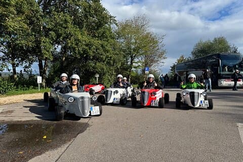 Hemau Hotrod Experience-turen varer ca. 2 timer