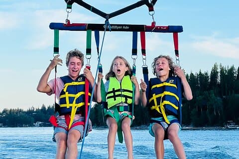 Parasailing Adventure Over Flathead Lake