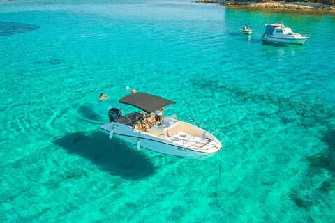 Blå lagune og 3 øyer Privat tur fra Trogir og Split