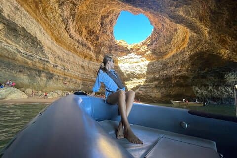 Portimão : Private Boat Tour through Benagil Caves