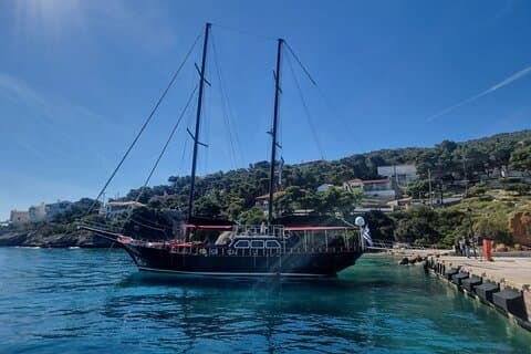 Croisière sur 3 îles au départ d'Athènes Nourriture illimitée Vin et vues panoramiques