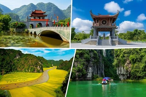 Privat/liten grupp - Ninh Binh: Hotell nära Trang An & Mua Cave