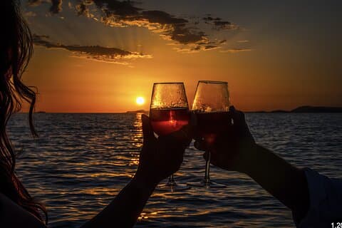 Crociera al tramonto in comune a Cabo con Open Bar e vista panoramica