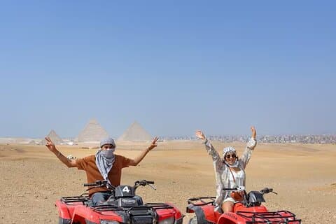 Kairo dagstur Quad Ride, kryssning middag & Khan El Khalili Bazaar