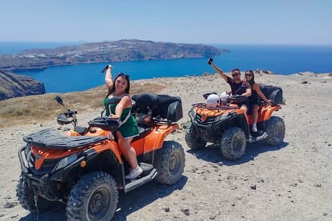 Santorini ATV Quad off-road tour: perfeito para os passageiros de cruzeiro
