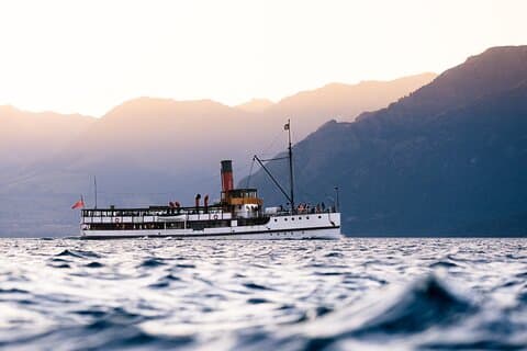 Crucero en barco de vapor por el lago Wakatipu desde Queenstown