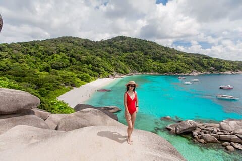 Similan Islands Dagstur med Speed Catamaran fra Khao Lak