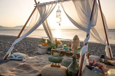 Luxus Strand Picknick Erfahrung in Marbella