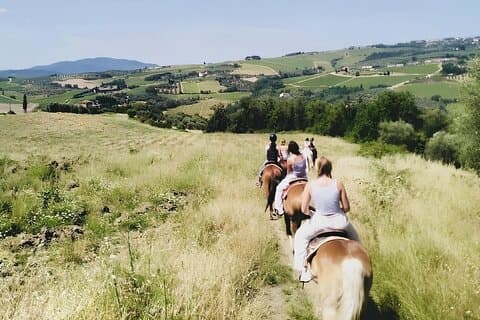Scenic toscansk ridning med aperitif nær Firenze