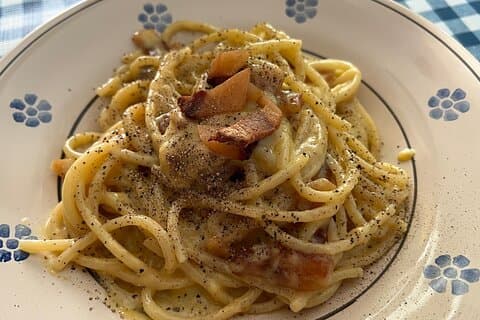 Civitavecchia Cooking Demo Carbonara plus Tiramisu