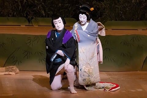 KABUKI-Aufführung präsentiert vom Nationaltheater in Kamata, Tokio