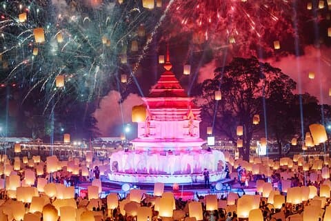 Chiang Mai CAD Cuenta regresiva de Año Nuevo 2027 Sky Lanterns - Oficial