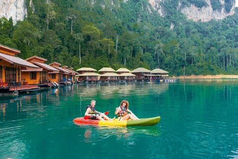 Cheow Lan Lake og Diamond Cave Adventure fra Khao Sok