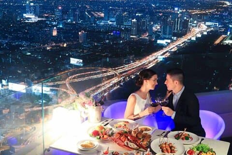 Baiyoke Sky Hotel Buffet-billett med observasjonsdekk i Bangkok
