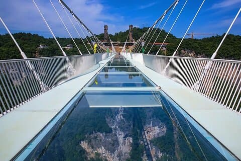 Puente de cristal y tirolina del Gran Cañón de Zhangjiajie de 1 día