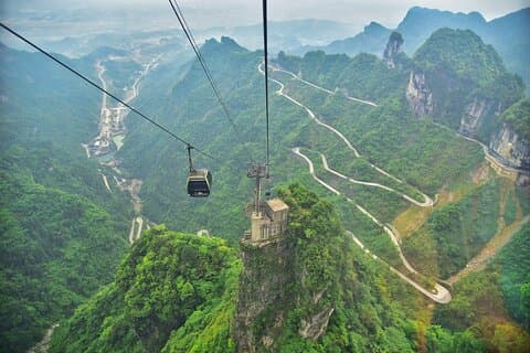 1 dag Zhangjiajie Tianmen bergkabelbaan en glazen brug