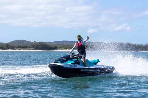 Avventura in moto d'acqua di 5 ore da Brisbane a Moreton Bay Islands