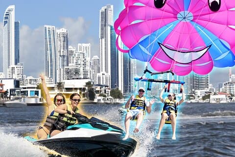 Parasailing und Jetski-Aktivitäten für Zwei