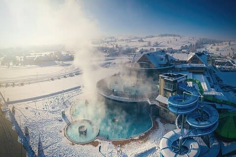 Zakopane day trip with Thermal Pools hotel pick-up small van