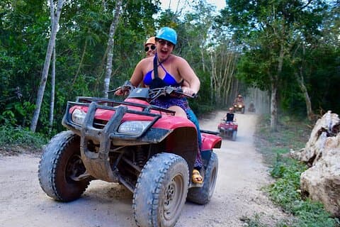 ATV tour, zipline e cenote de Playa del Carmen