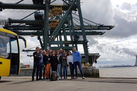 Guided Antwerp Port Tour, in your Car or Minibus