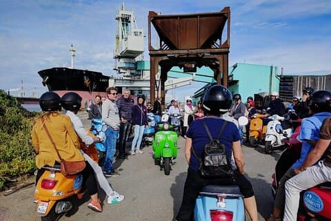 Private Antwerp City and Port Vespa Tour with an Expert Guide