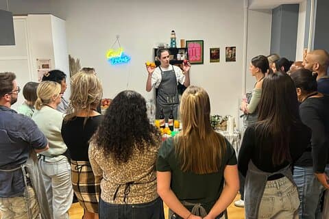 Sangria Workshop og smagning med lokal ost