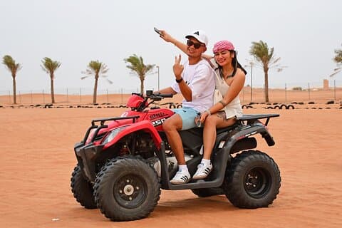 Quad Bike Self-drive & Camel Trekking Experience In Red Dunes Desert