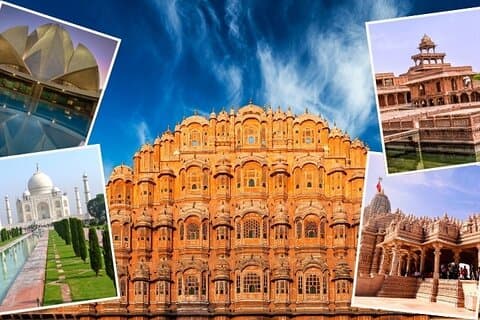 6-daagse Gouden Driehoek Tour : Delhi/Jaipur/Agra/Delhi