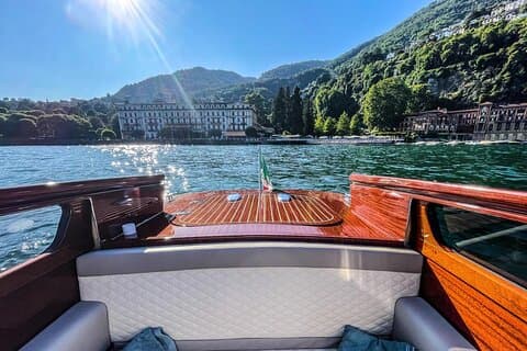 Private Cruise on Lake Como with Luxury Wooden Taxi Boat