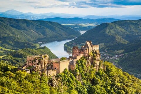 Admission ticket to the castle ruins of Aggstein