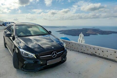 Santorini: Hire private car & driver (Flexible Itinerary)