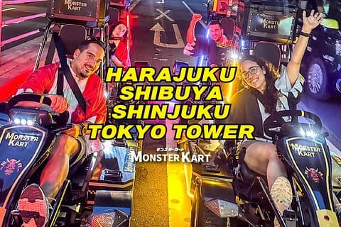 Tokyo Go-Kart Tour Shibuya Crossing e Tokyo Tower ※IDP Requerido