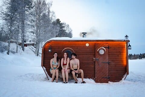 Experiencia única de sauna sobre hielo en Rovaniemi