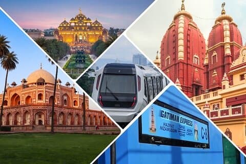 Excursión al Taj Mahal desde Delhi en Vande Bharat Express