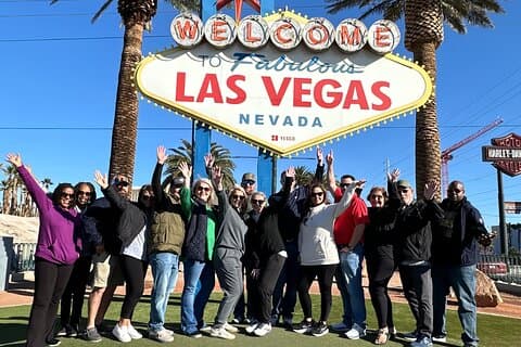 Las Vegas Limo Bus Sightseeing Tour met iconische fotostops