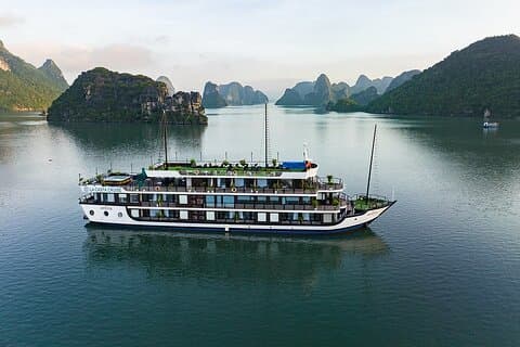 Crucero de lujo premium 2D1N por la bahía de Halong y la bahía de Lan Ha