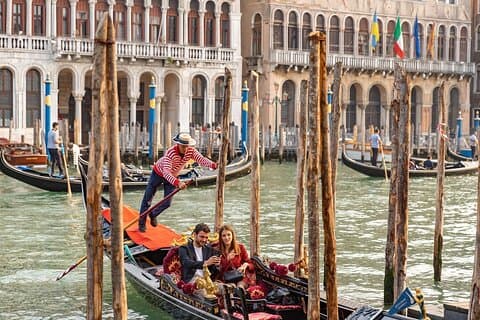 Venice Classic Gondola Ride Along Grand Canal and Hidden Corners