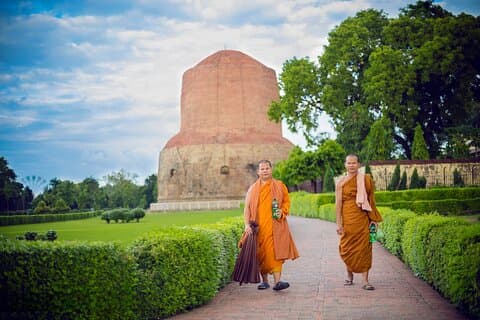 Buddhistisk pilgrimstur til steder, der er forbundet med Lord Buddha