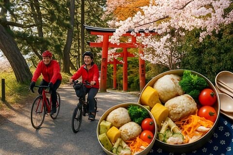 Bento och cykeltur i dolda Kyoto med lokala guider