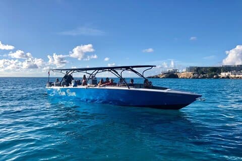 Cristal Speed båd, snorkling, strand tur & frokost St Maarten