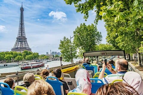 Paris: Fulddagstur i byen med bus og Seine River Cruise