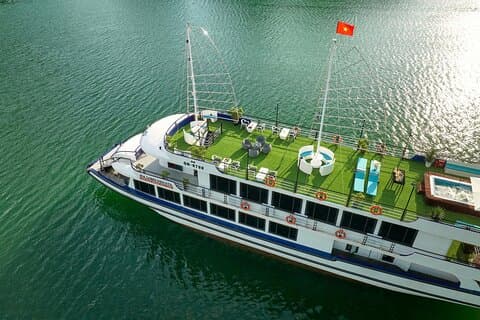 Excursão diurna luxuosa à Baía de Ha Long - mais vendida com caiaque, natação e caverna