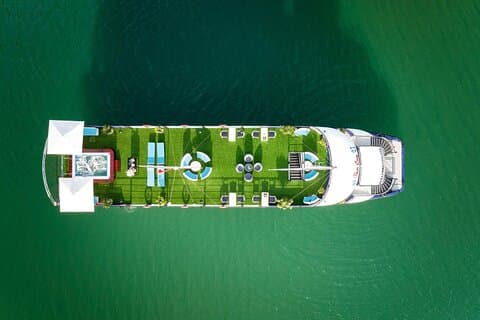 Excursion d'une journée en croisière 5 étoiles Ha Long : déjeuner buffet, jacuzzi et limousine