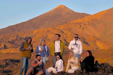 Trekking al tramonto sul Teide & visita del tubo vulcanico