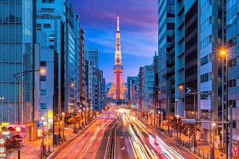 Private Tokio Nachttour mit Englisch sprechendem Fahrer ab Tokio