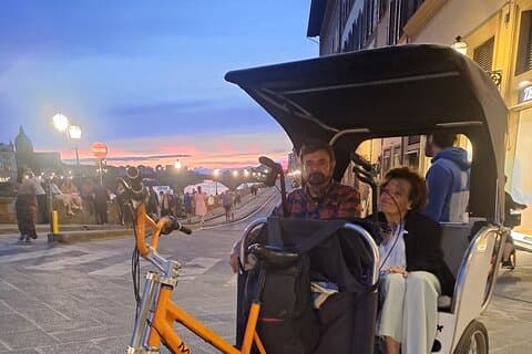 Privat transport i Florens med Rickshaw