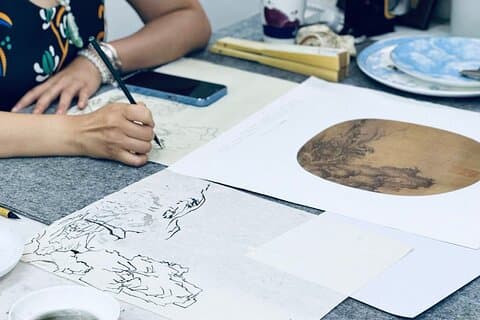 Shanghai : Workshop traditionele Chinese schilderkunst